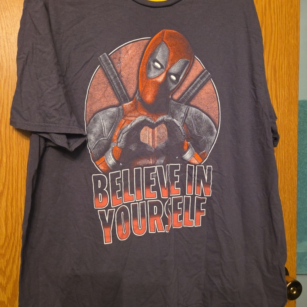 Marvel Deadpool believe in yourself T-shirt size 2X